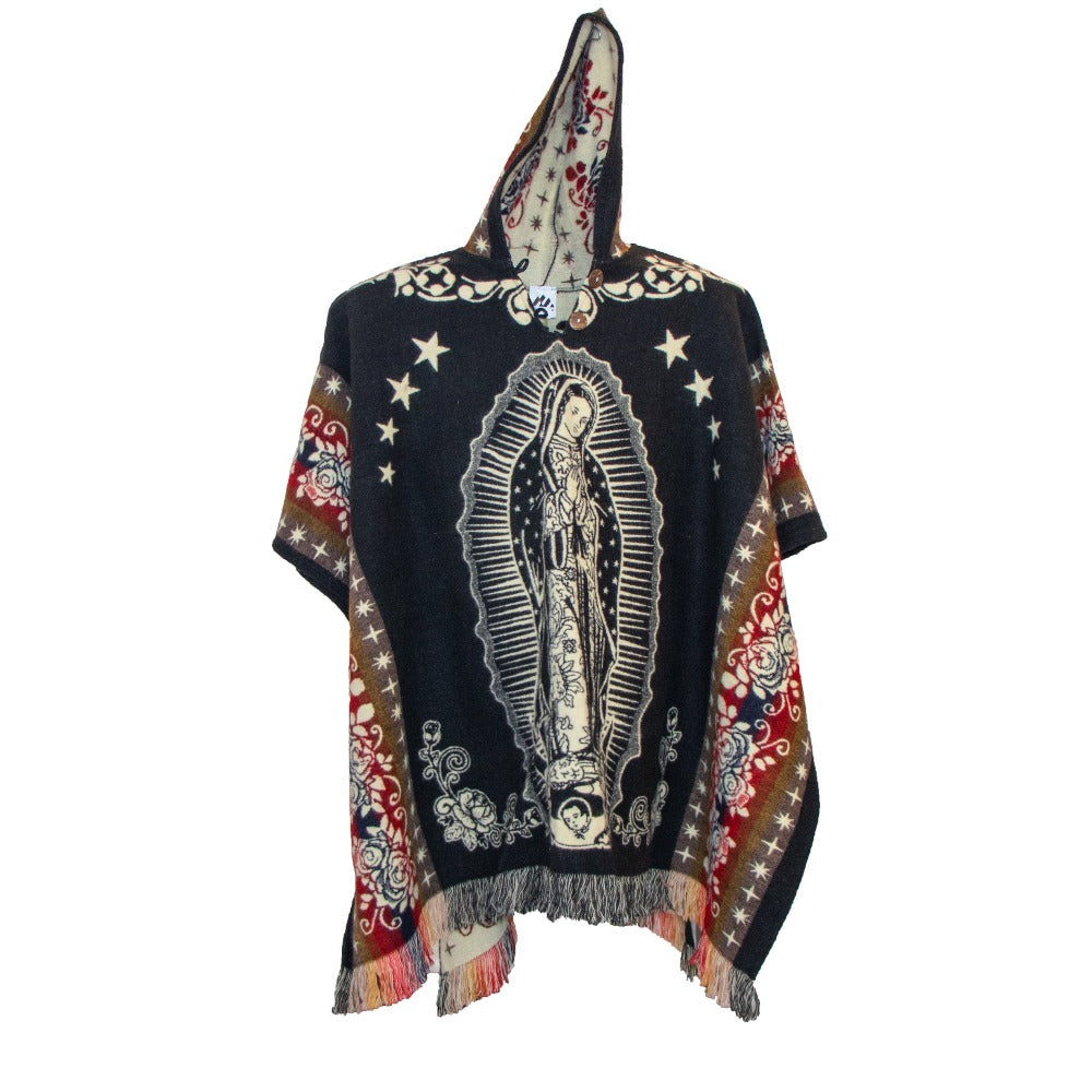 Our Lady of Guadalupe symbolic mexican poncho – Paramo Roots